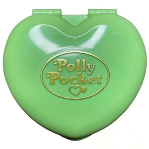 1989 Vintage Polly Pocket Horse Stable - Heart, Bluebird Toys COMPLETE
